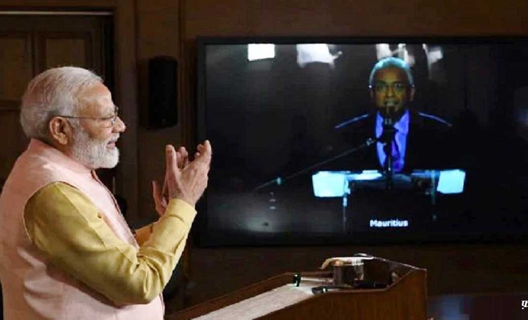  पीएम मोदी और मॉरिशस के प्रधानमंत्री संयुक्त रूप से मॉरिशस क... - CG Sandesh