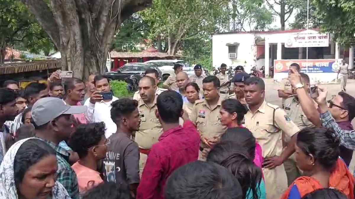 चांपा पुलिस की हिरासत में युवक की मौत, थाने का घेराव; परिजनो... - CG Sandesh