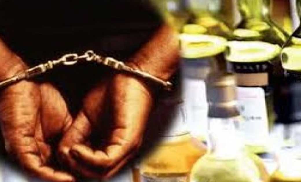 ग्राम लम्बर में अवैध शराब के ख़िलाफ कार्यवाही.