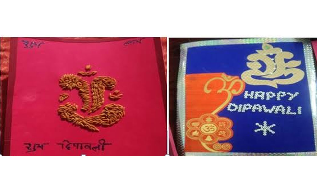 स्व-सहायता समूह की महिलाएं गोबर से दीएं एवं धान से बना रही ह... - CG Sandesh