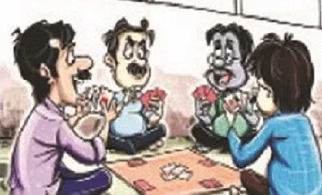 साल्हेभाठा व सिमगांव में काटपत्ती और खड़खड़िया जुआ खेलते पकड़ा... - CG Sandesh