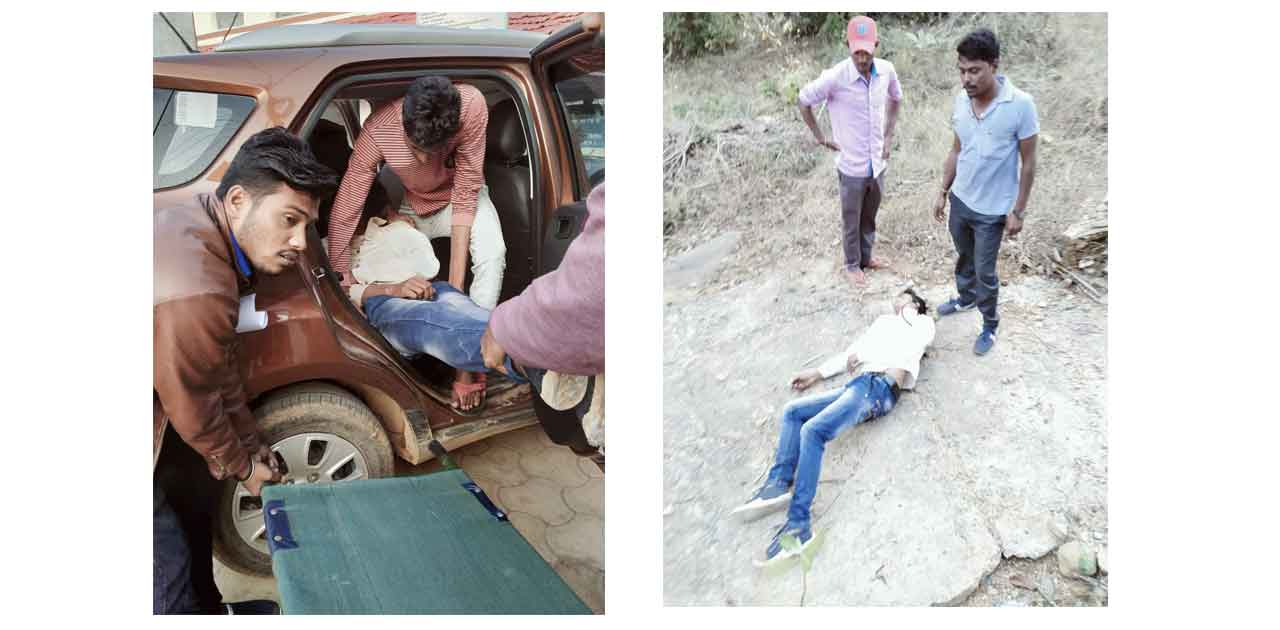 पकरिद नाले में गिरा युवक सिर पर गंभीर चोट, डिप्टी रेंजर ने प... - CG Sandesh
