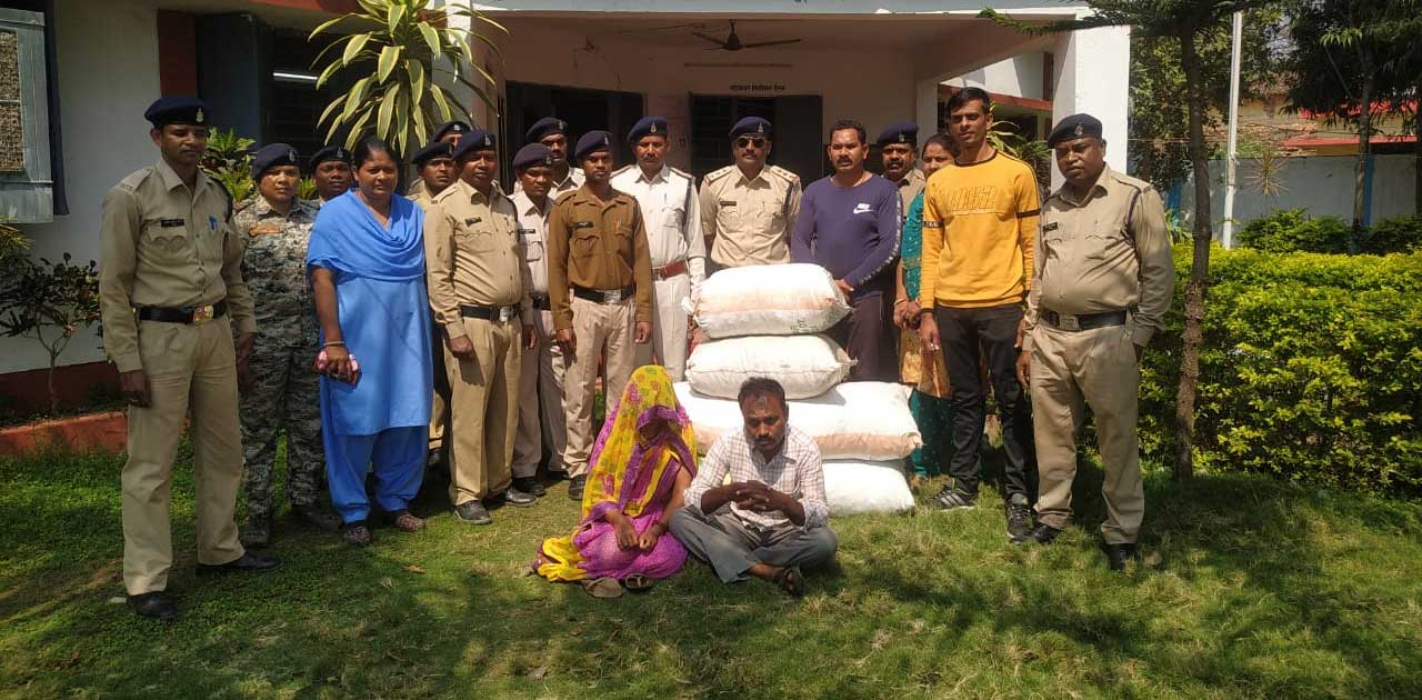 होली में बेचने दूसरे राज्य से लाएं थे 4 लाख का गांजा, पुलिस ने किया जप्त