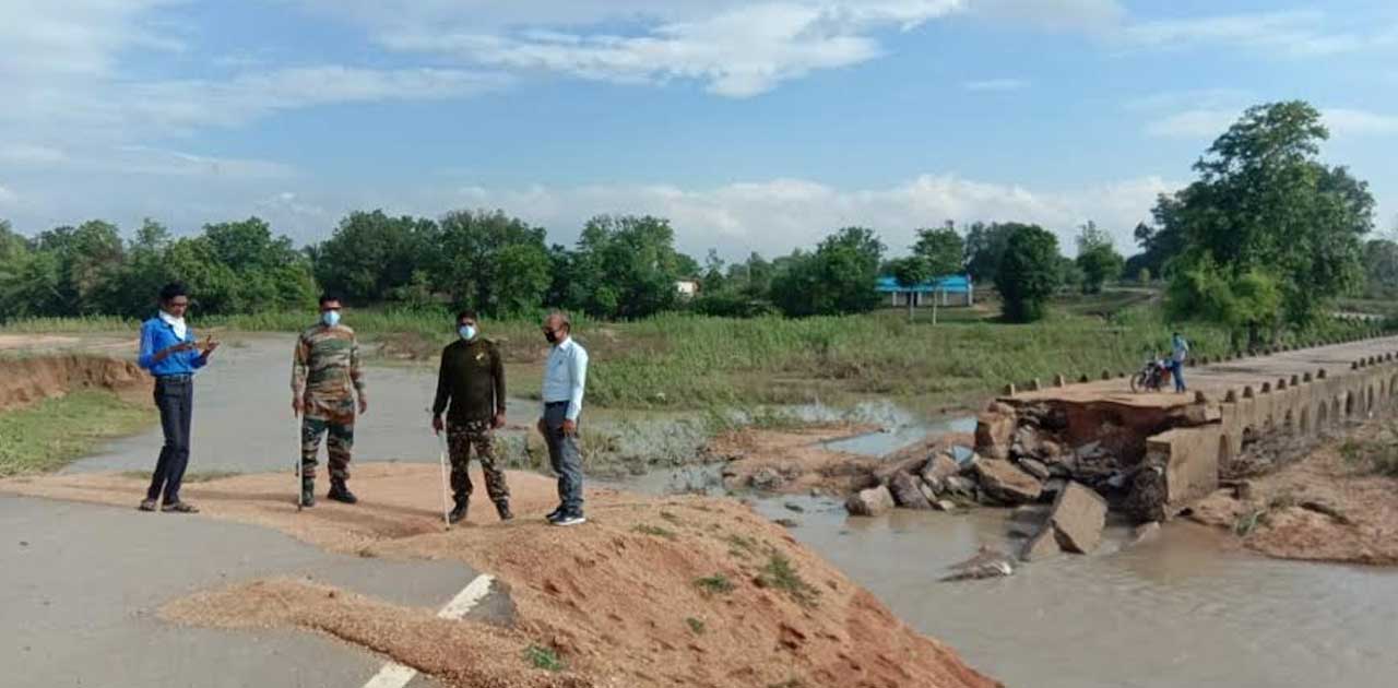 बागबाहरा में हुए तेज बारिश के कारण छत्तीसगढ़ और उड़ीसा सीमा ... - CG Sandesh