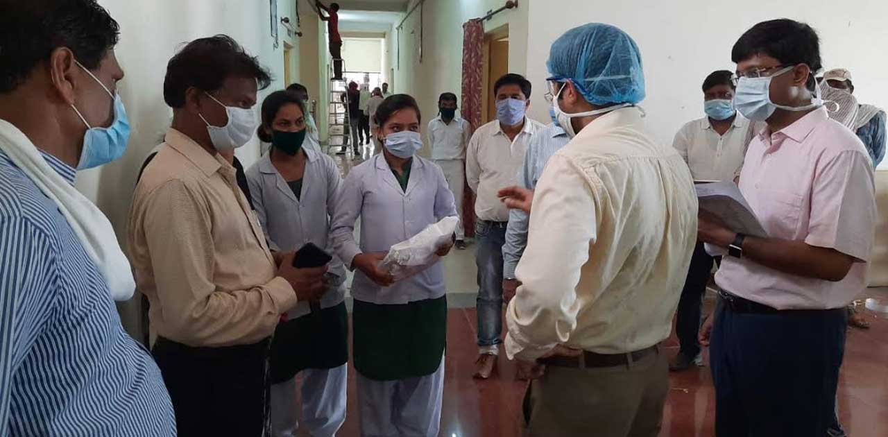 कोविड केयर सेंटर बनाने के लिए युद्ध स्तर पर किया गया कार्य, ... - CG Sandesh
