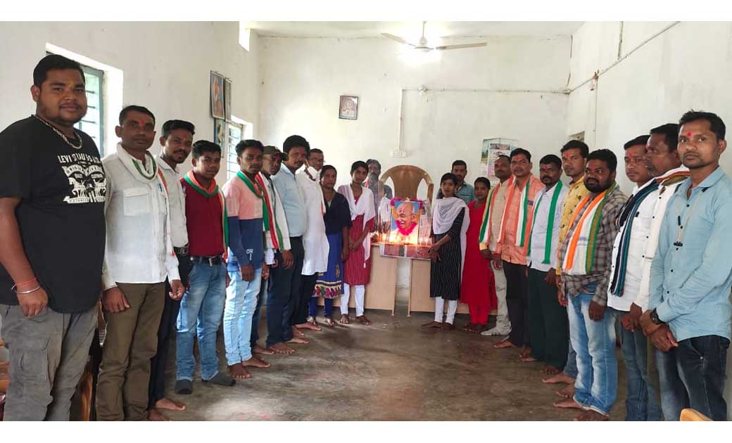  आज मर्दापाल में कांग्रेसियों ने मनाया गांधी जयंती  - CG Sandesh