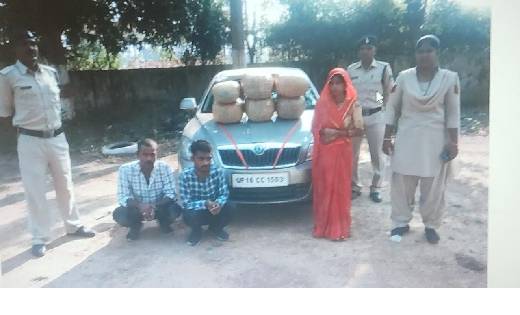   जशपुर पुलिस ने साठ किलो गाँजा समेत तीन को किया गिरफ़्तार - CG Sandesh