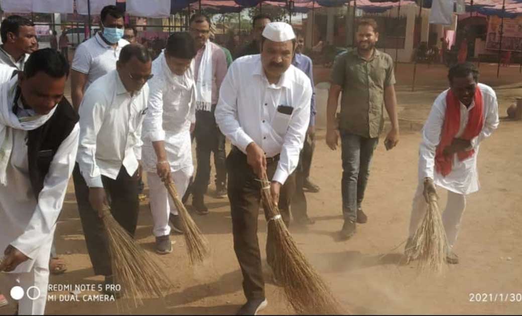 बागबाहरा : राष्ट्रपिता महात्मा गाँधी के पुण्यतिथि के अवसर पर... - CG Sandesh