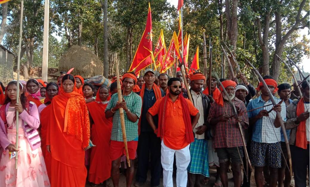 भगवा पद यात्रा का शुभारंभ  - CG Sandesh