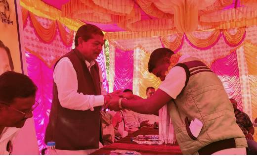 चांदागांव में नवीन धान खरीदी केंद्र शुभारंभ के अवसर पर ग्राम... - CG Sandesh