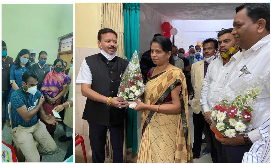 महासमुंद :  ज़िले में कोविड के शुभारंभ के दिन 182 लोगों को ट... - CG Sandesh