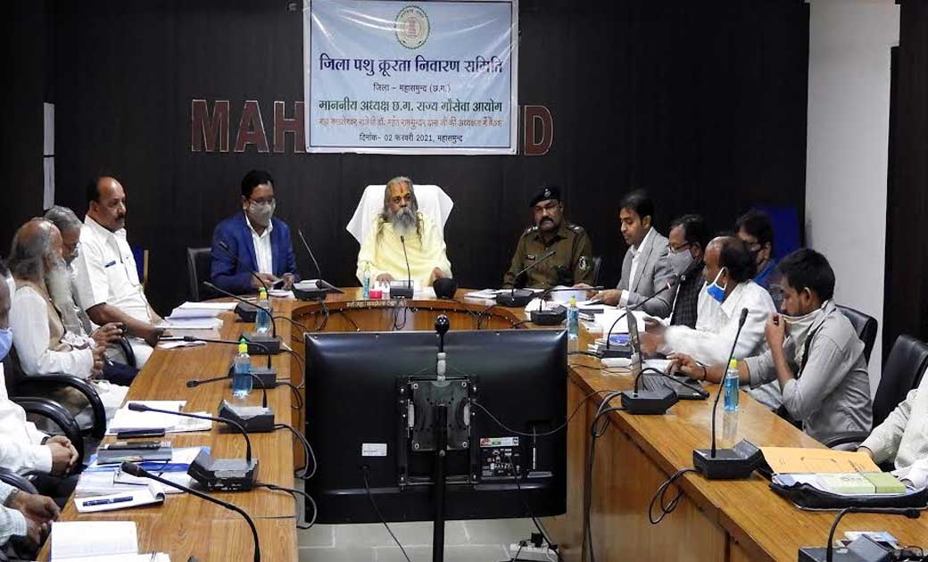 महासमुंद : गौ सेवा आयोग के अध्यक्ष ने ली जिला पशु क्रूरता नि... - CG Sandesh