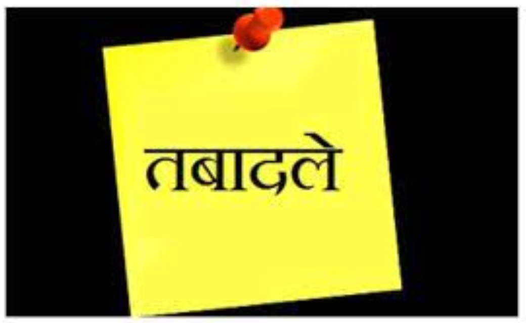 जारी की गयी अलग अलग जिलों में पदस्थ 12 निरीक्षकों के ट्रांसफर लिस्ट