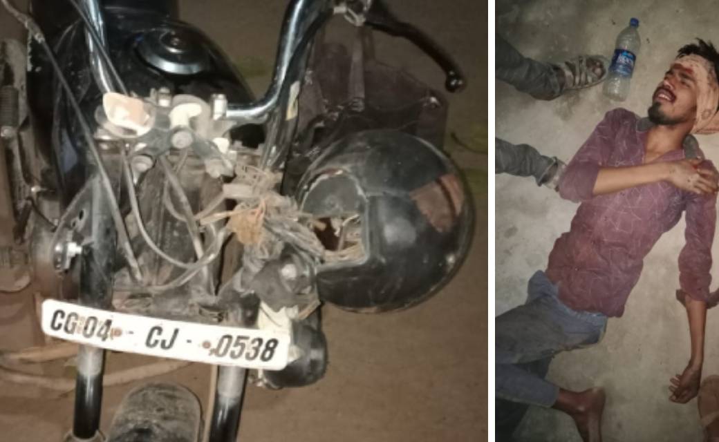 बागबाहरा : मवेशियों के कारण बाइक सवार हुए घायल ,मौके पर पहुं... - CG Sandesh