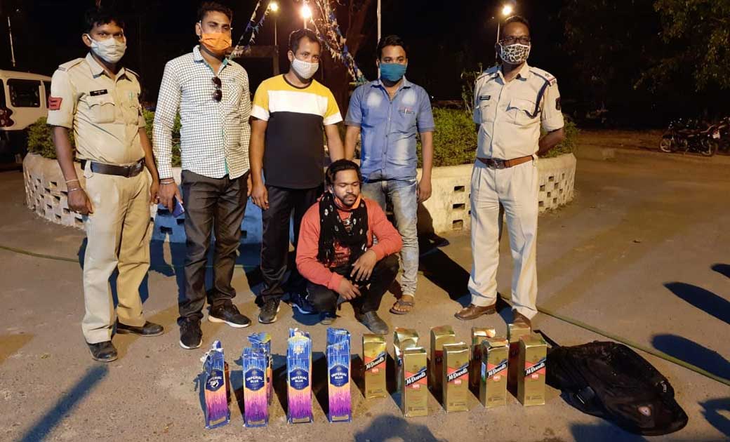 महासमुन्द : पटेवा पुलिस की कार्रवाई, अवैध शराब जप्त