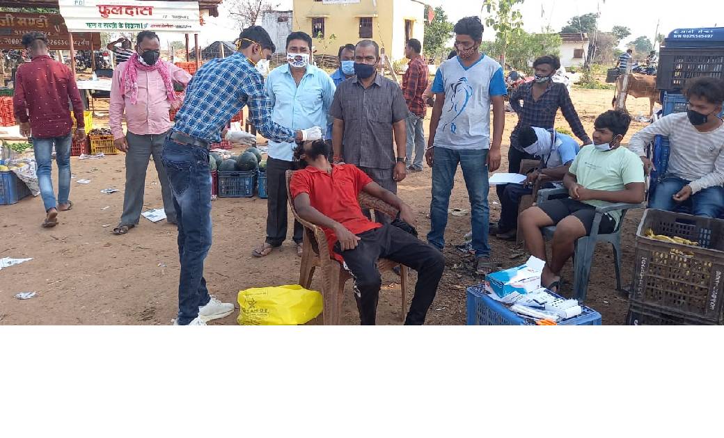 बागबाहरा :सब्जी मंडी में 40 लोगों का कोरोना टेस्ट ,सभी की रिपोर्ट नेगेटिव