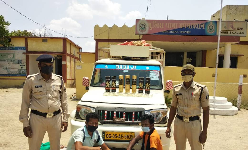 बाबगबाहरा:अवैध शराब परिवहन करते दो व्यक्ति कोमाखान पुलिस के हत्थे चढ़े