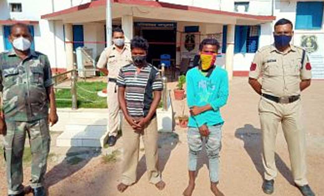 स्कूल  के अन्दर से बिजली के तार की चोरी, दो गिरफ्तार - CG Sandesh