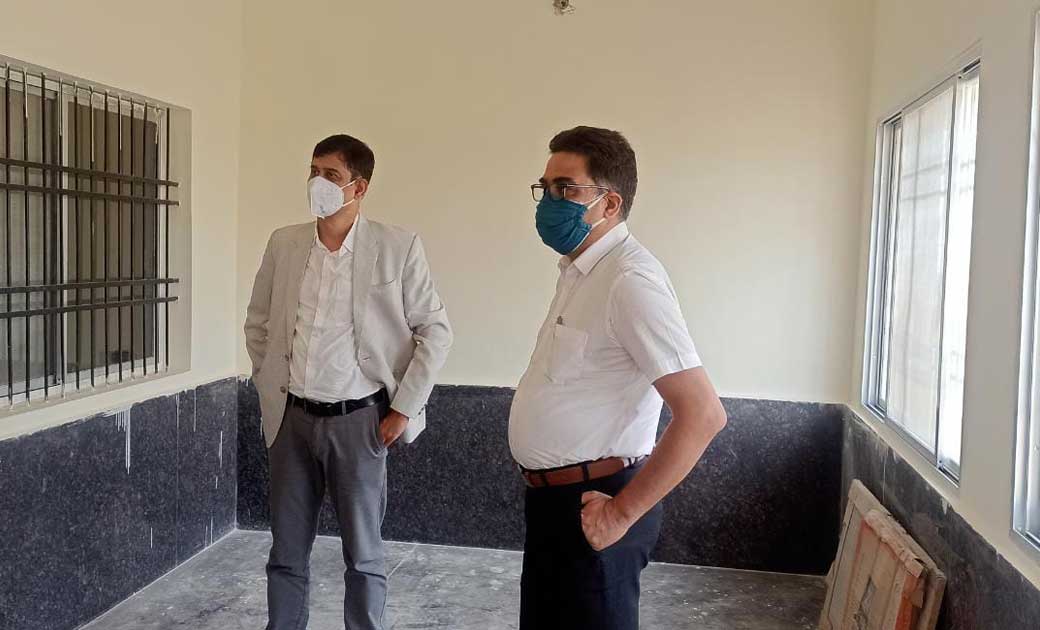 डीजे एवं कलेक्टर ने किया निर्माणाधीन ज्यूडिशियल आवासीय कॉलोन... - CG Sandesh