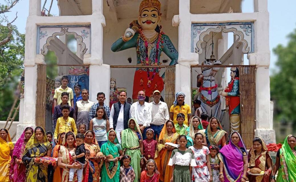 बागबाहरा : एकादशी भीमसेनी के पावन पर्व में भीमसेन महाराज एवं पाँचो पाण्डव का किया गया पूजा अर्चना
