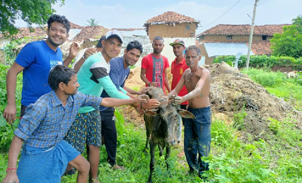 लोरमी:- गहरे कुएं में गिरी थी गाय, खुद रेस्क्यू कर ग्रामीणों ने बचाई जान