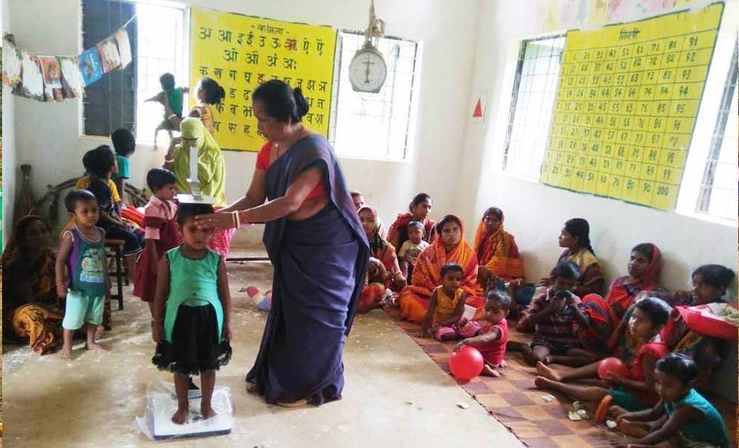 वजन त्यौहार में जिले के 56 हजार बच्चों का लिया गया वजन