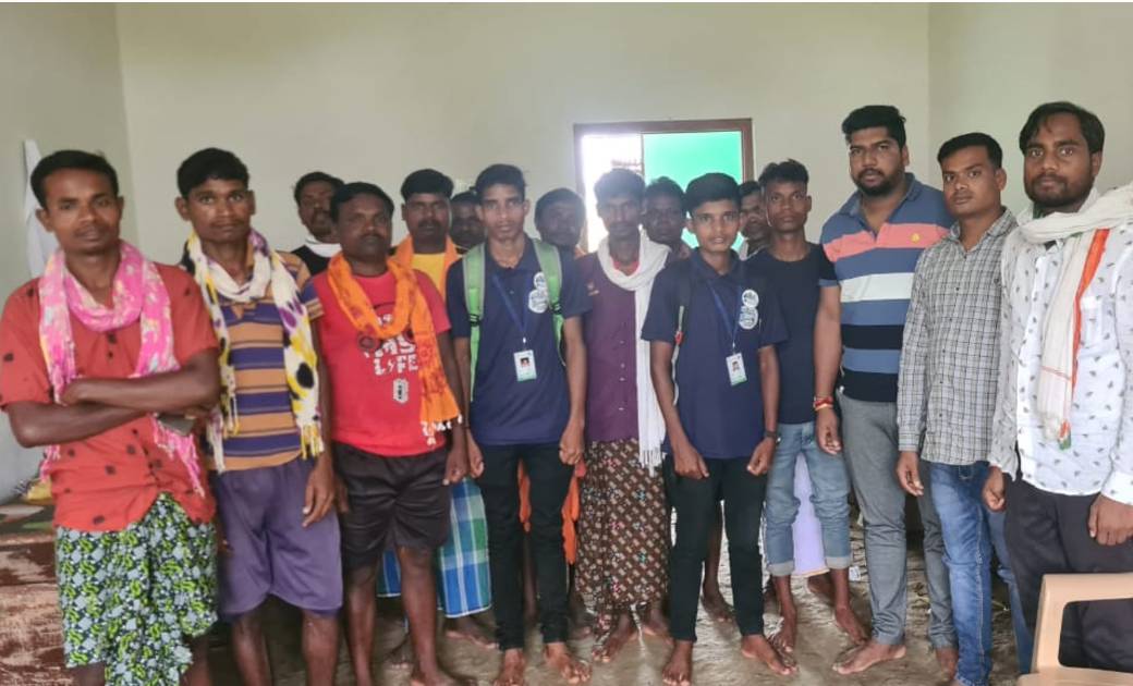 युवा कांग्रेस ने रतेंगा मे लिया बैठक - CG Sandesh