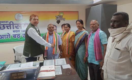 भाजपा कार्यकर्ता ने थामा कांग्रेस का दामन - CG Sandesh