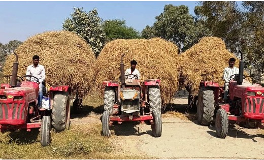 गौठानों में ट्रैक्टरों के माध्यम से बड़ी संख्या में लोग कर र... - CG Sandesh