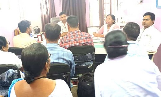 सरायपाली : विकासखण्ड स्तरीय स्वास्थ्य मेला हेतु बैठक का आयोजन