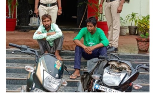 बसना: मोटर सायकल चोरी करने वाले बसना पुलिस के गिरफ्त में 