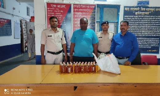 अवैध शराब के खिलाफ 5 ठिकानों पर सरायपाली पुलिस की ताबड़तोड़ कार्रवाई