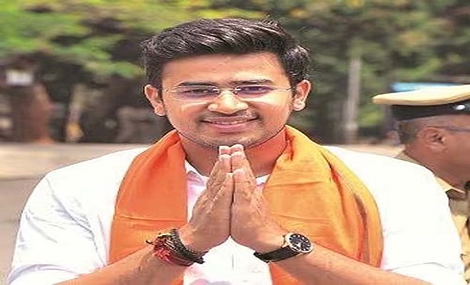 भाजयुमो के राष्ट्रीय अध्यक्ष तेजस्वी सूर्या पहुंचे राजधानी र... - CG Sandesh