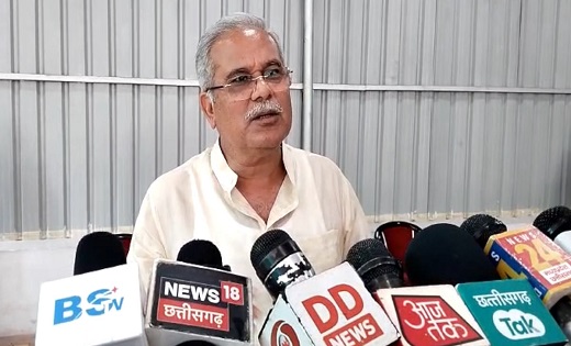 भाजपा के पोस्ट पर सीएम भूपेश बघेल का पलटवार - CG Sandesh