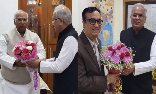 सीएम बघेल ने दिल्ली में राष्‍ट्रीय अध्‍यक्ष खड़गे समेत कई ने... - CG Sandesh