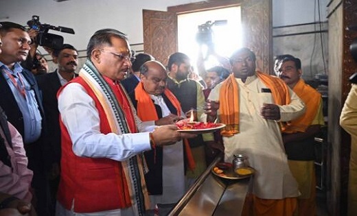 जगन्नाथ मंदिर पहुंचे सीएम विष्णु देव साय, शपथ से पहले की भगव... - CG Sandesh