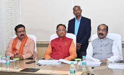 मुख्यमंत्री विष्णु देव साय ने ली उच्च स्तरीय बैठक - CG Sandesh