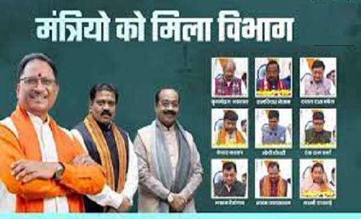 CG BREAKING: साय मंत्रिमंडल में विभागों का बंटवारा, जाने किस... - CG Sandesh