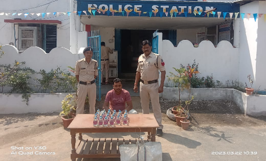 पटेवा : 34 पौवा देशी प्लेन शराब के साथ गिरफ्तार, भेजा गया जेल