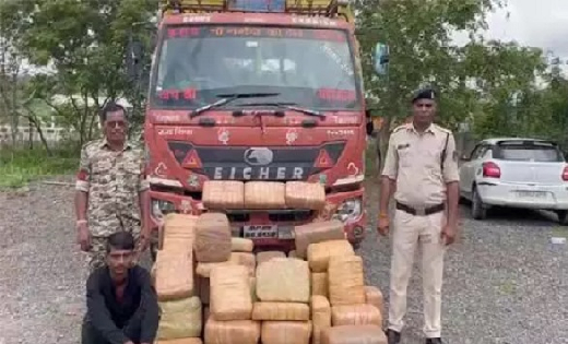 सिंघोड़ा : 1 करोड़ के गांजे के साथ तस्कर गिरफ्तार