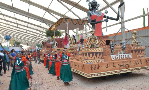 छत्तीसगढ़ की झांकी ने नेशनल-मीडिया का दिल जीता, तारीफें बटोरी... - CG Sandesh