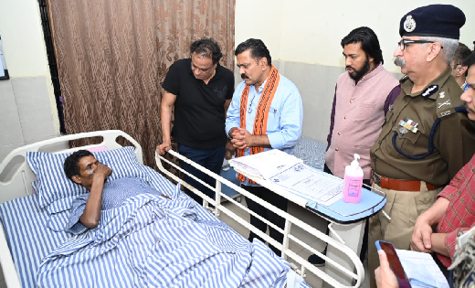 छत्तीसगढ़ : आईईडी ब्लास्ट में घायल जवानों से मिले उप मुख्यमंत... - CG Sandesh