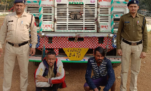 पटेवा : अवैध कबाड़ से भरी ट्रक जप्त, 6 लाख 63 हजार का कबाड़ ले... - CG Sandesh