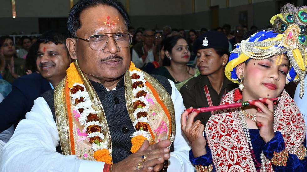 मुख्यमंत्री श्रीमद्भागवत कथा में हुए शामिल - CG Sandesh