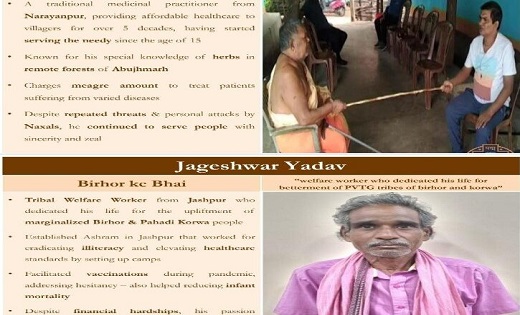 छत्तीसगढ़ के जागेश्वर यादव और हेमचंद मांझी को मिलेगा पद्मश्र... - CG Sandesh