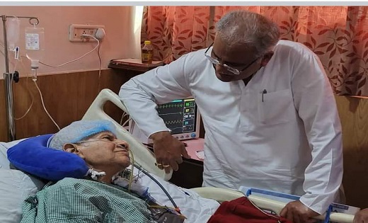 नंदकुमार बघेल के निधन पर पीसीसी चीफ दीपक बैज ने जताया शोक - CG Sandesh