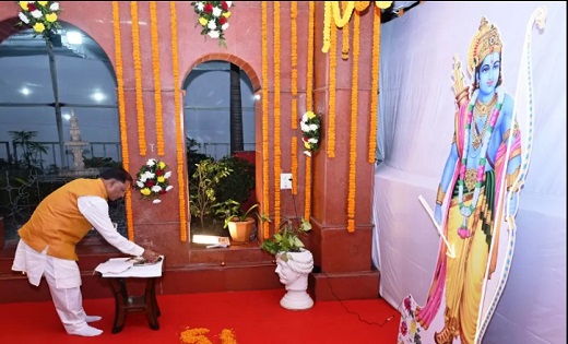 सीएम साय ने दीप प्रज्जवलित कर की भगवान श्रीराम की पूजा-अर्चन... - CG Sandesh