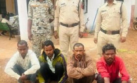 CG CRIME : गौवंश की तस्करी कर रहे 4 आरोपी गिरफ्तार - CG Sandesh