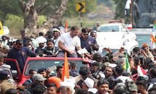 राहुल गांधी की भारत जोड़ो न्याय यात्रा पहुंची छत्तीसगढ़  - CG Sandesh
