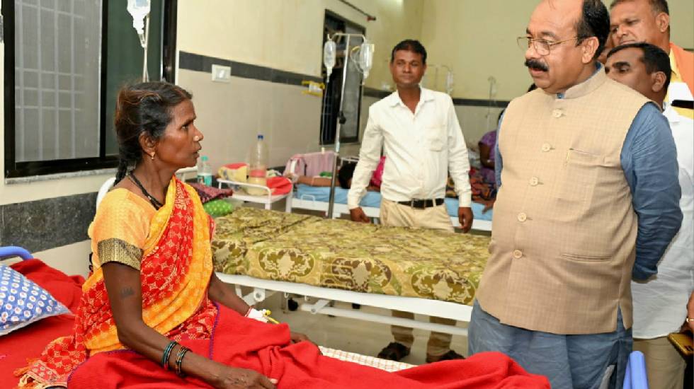 उप मुख्यमंत्री अरुण साव ने डायरिया पीड़ित मरीजों से की मुलाक... - CG Sandesh